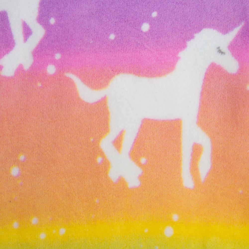 Ткань махровая Велсофт Единорог 280 гр/м2 140 см Радуга (26682)