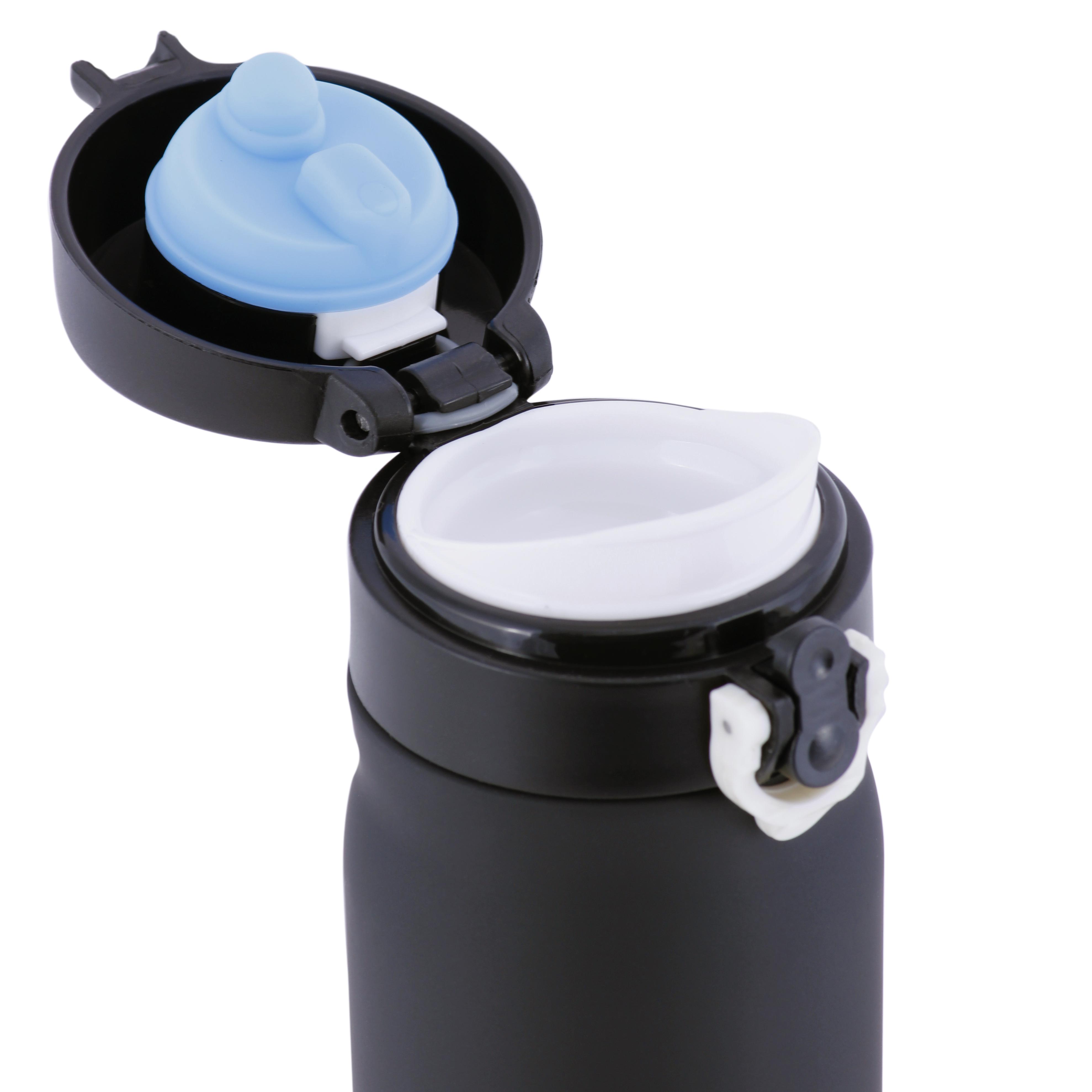 Термобутылка Kamille из нержавеющей стали 360 мл Черный (13046512) - фото 2