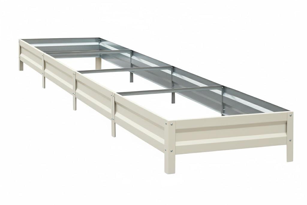 Грядка оцинкованная SIMBUD 0,65 мм 4х0,8 м RAL9003 глянец