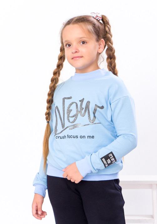 Світшот для дівчинки Носи своє 164 см Блакитний (6234-057-33-v3)