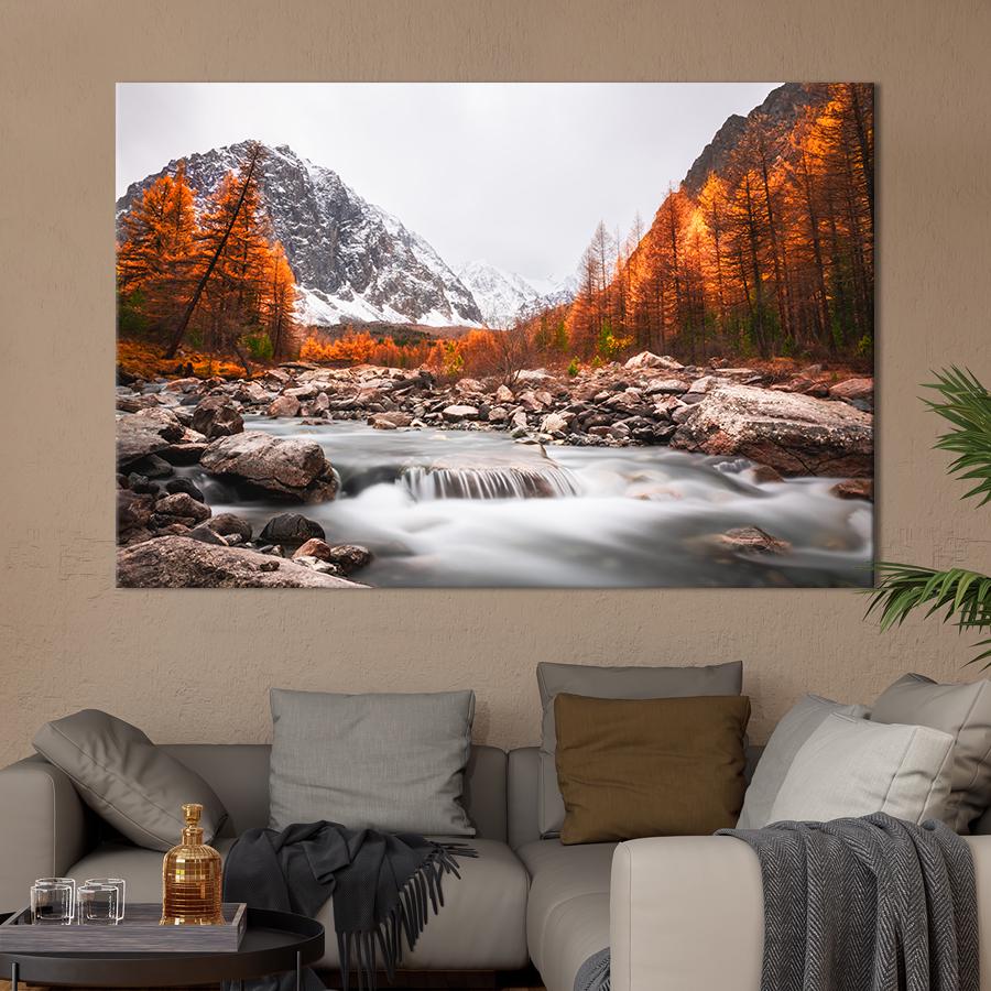 Настінний декор Струмок у горах 80x54 см (1906-1)