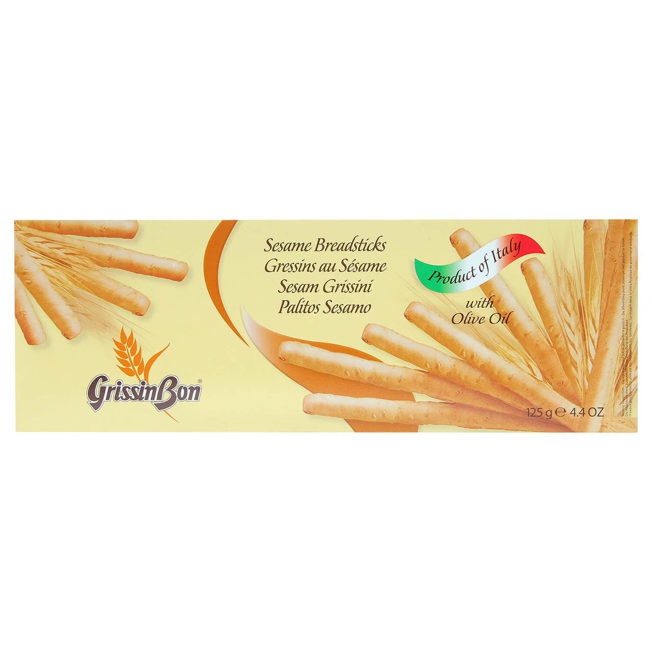 Палочки хлебные GrissinBon Traditional c кунжутом 125 г (1785757170)