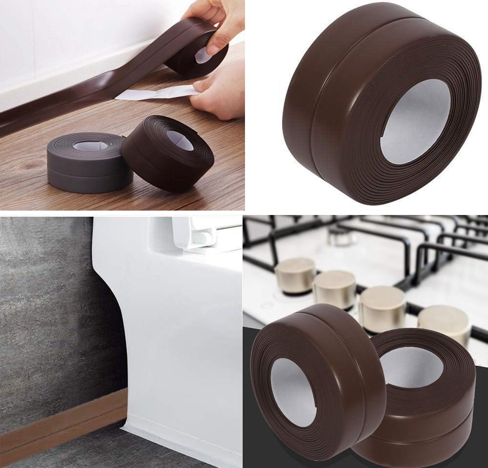 Бордюрна стрічка для ванни 2,2 см х 3,2 м 1 шт. Коричневий (2690224226) - фото 8