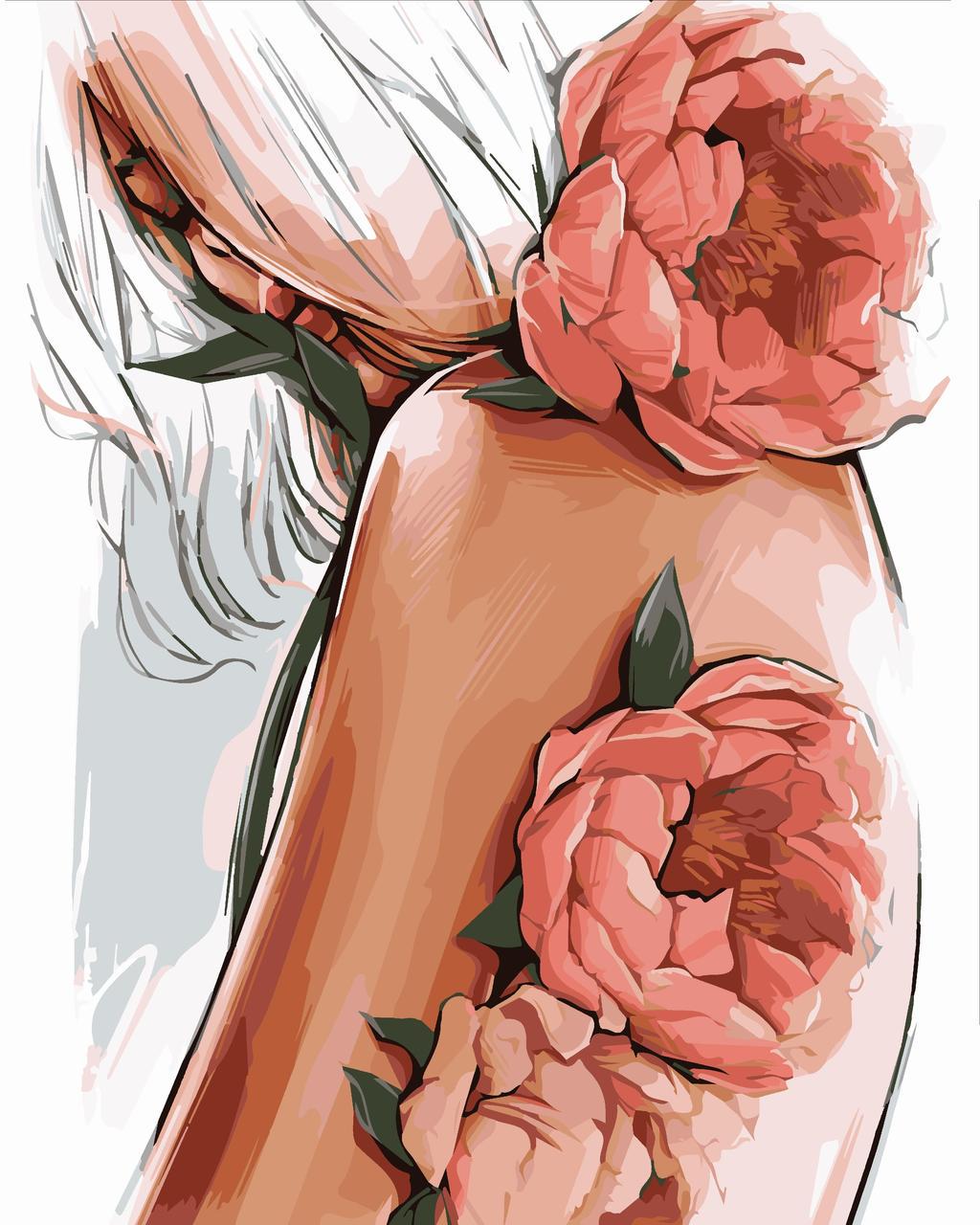 Картины по номерам Artissimo Цветочная нежность холст на подрамнике 40x50 см PN0117 (2432790291)