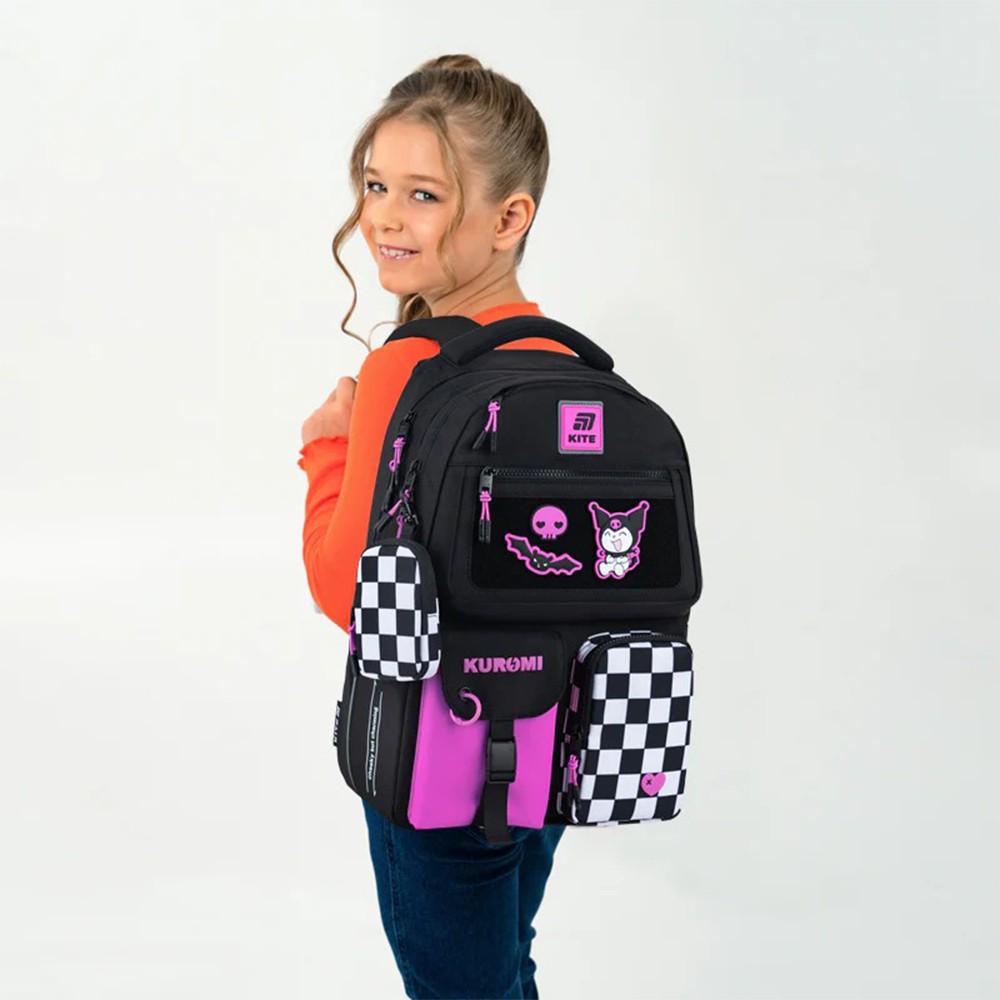Шкільний рюкзак KITE Education teens Kuromi 17 л (HK25-2587M-2) - фото 4 Шкільний рюкзак KITE Education teens Kuromi 17 л (HK25-2587M-2) - фото 4