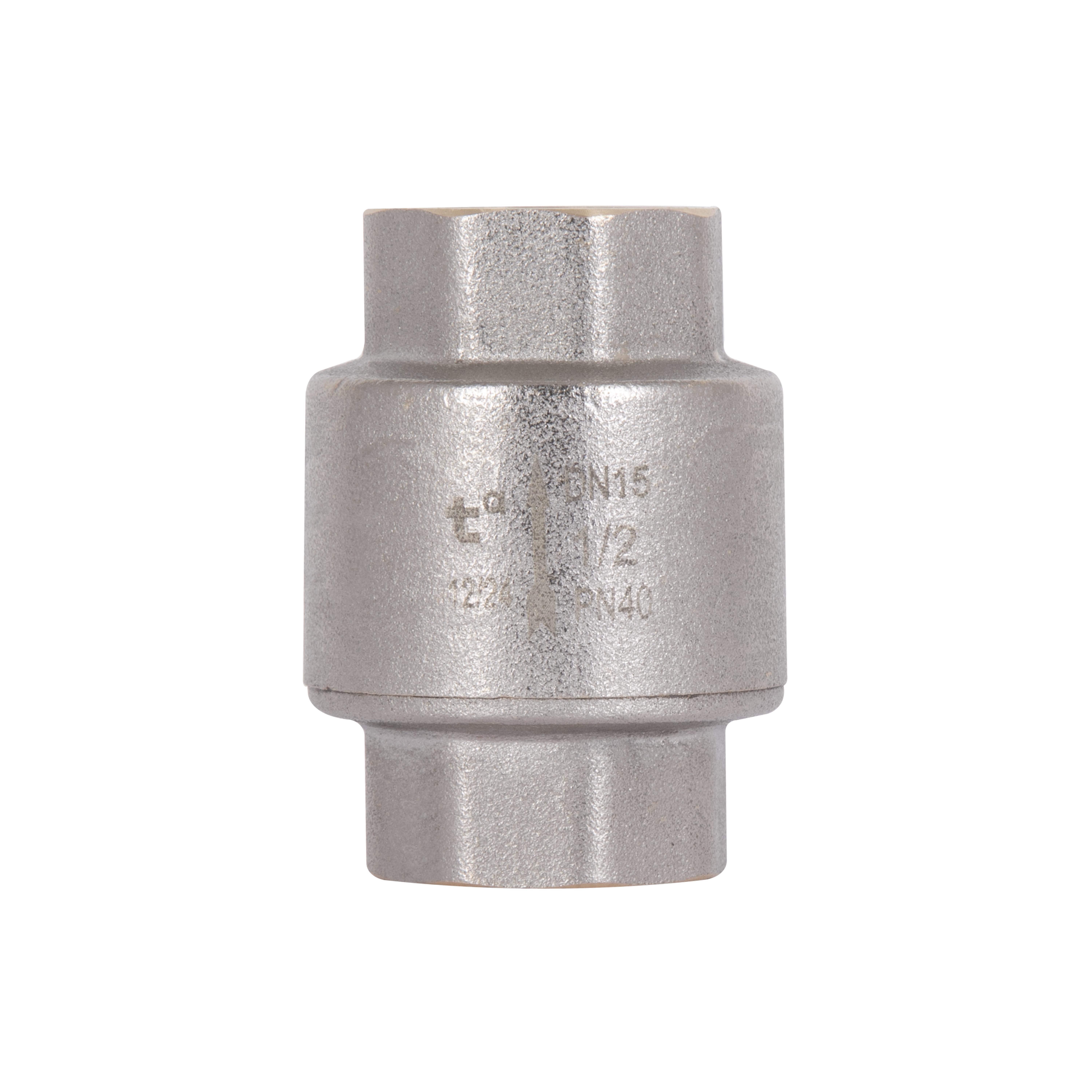 Клапан обратный Thermo Alliance Standart с латунным штоком 1/2" ВВ (TAS240W15)