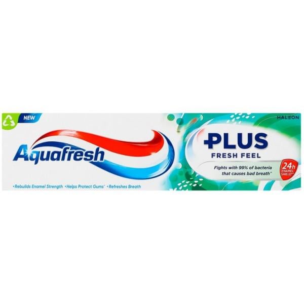 Паста зубная с фтором Aquafresh Fresh feel Plus 75 мл