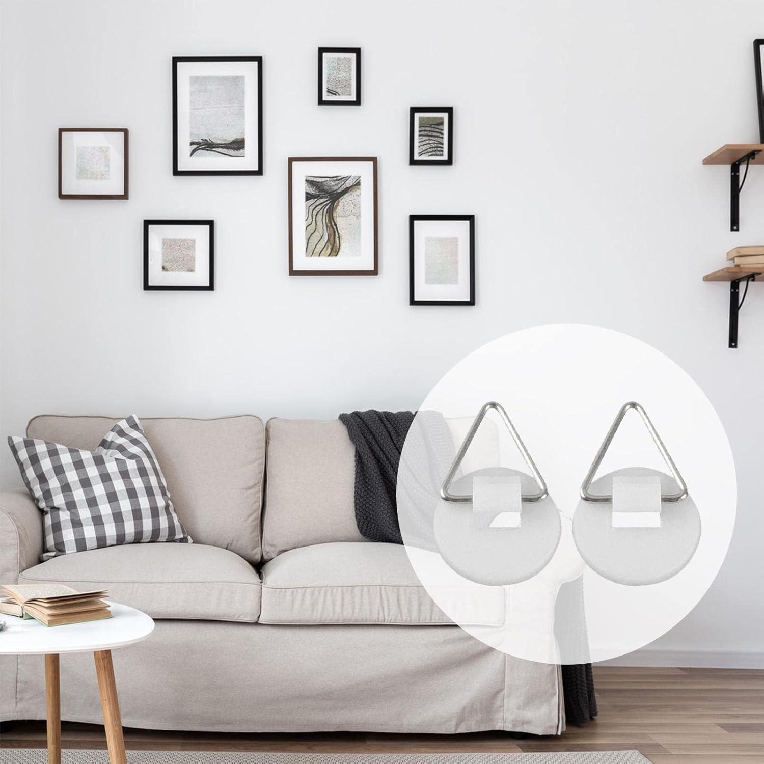 Крючок-подвеска круглый с клейкой основой для крепления декоративных тарелок/картин на стену Белый (3000003869) - фото 4