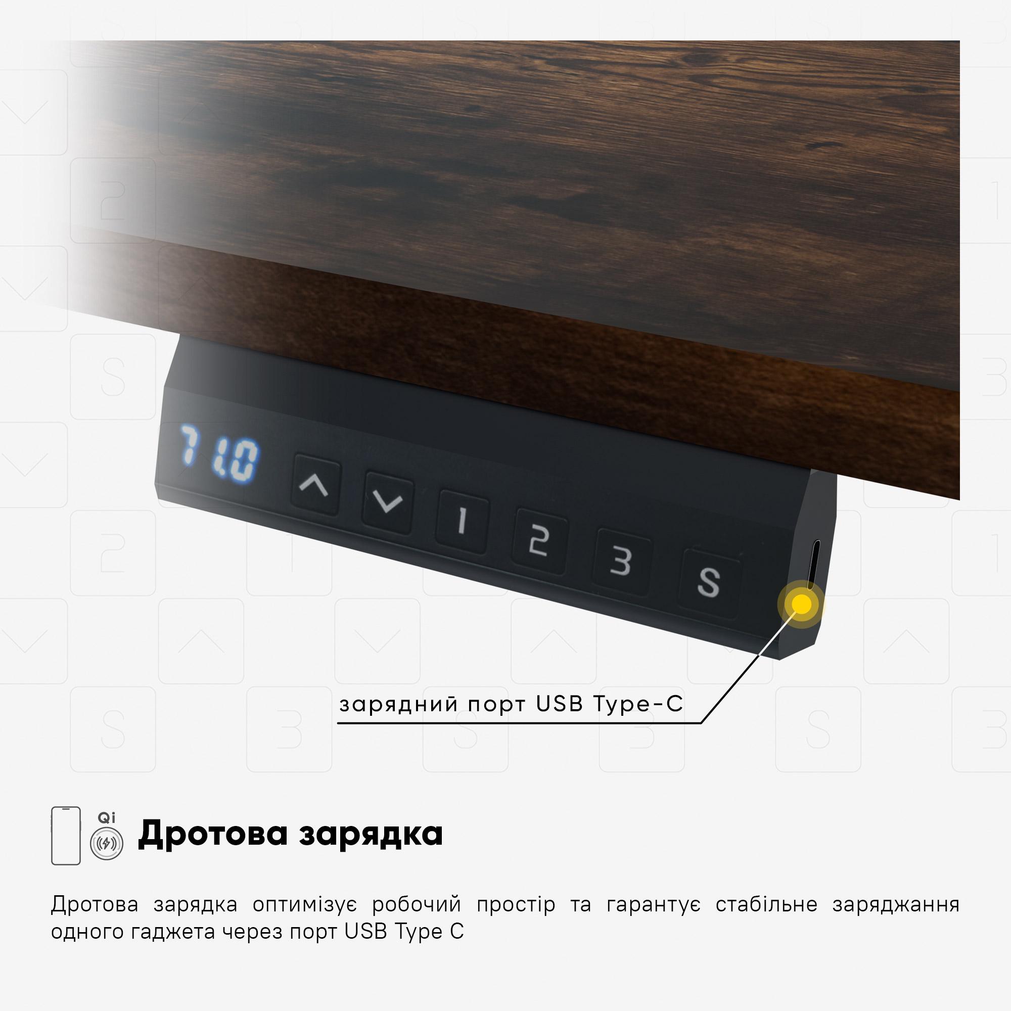 Стол Mealux PowerDesk Lite Antique c электрорегулировкой высоты (EVO-201 Lite Antique/B) - фото 5 Стол Mealux PowerDesk Lite Antique c электрорегулировкой высоты (EVO-201 Lite Antique/B) - фото 5