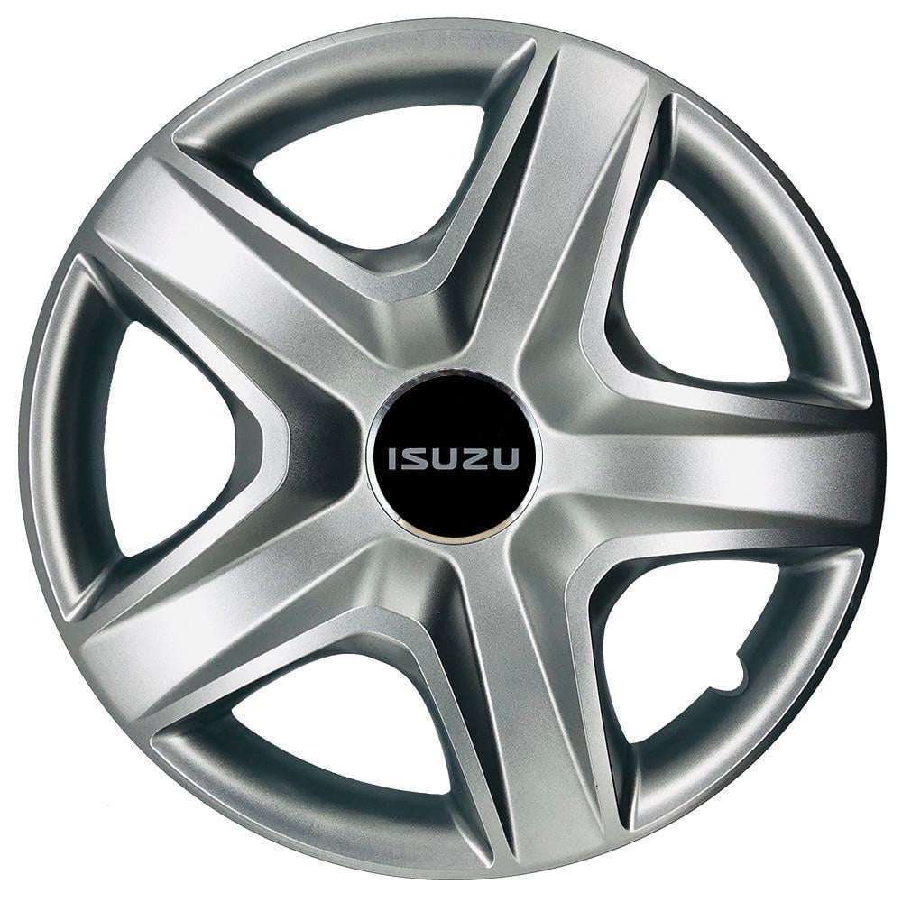 Ковпаки SJS 340 з логотипом Isuzu R15 4 шт. Сріблястий (2789080063)