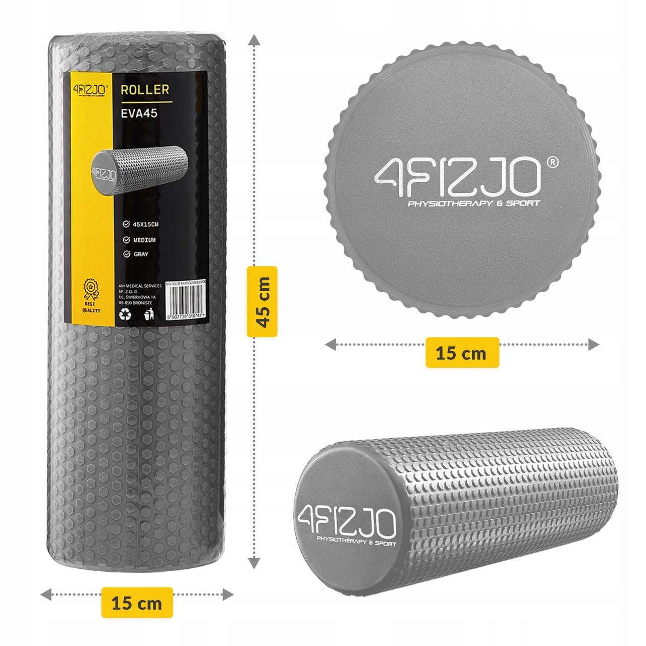Массажный ролик 4fizjo CARE+ EVA 45x15 см Grey (P-5907739314383) - фото 9 Массажный ролик 4fizjo CARE+ EVA 45x15 см Grey (P-5907739314383) - фото 9