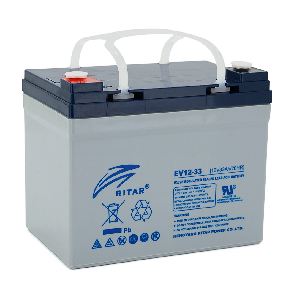 Аккумулятор тяговый Ritar EV12-33 12V 33 Ah M5 AGM для электровелосипедов/электротранспорта (29487)