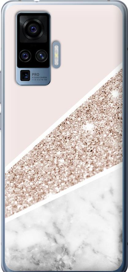 Чехол на Vivo X50 Pro Пастельный мрамор (4342u-1956-42517)