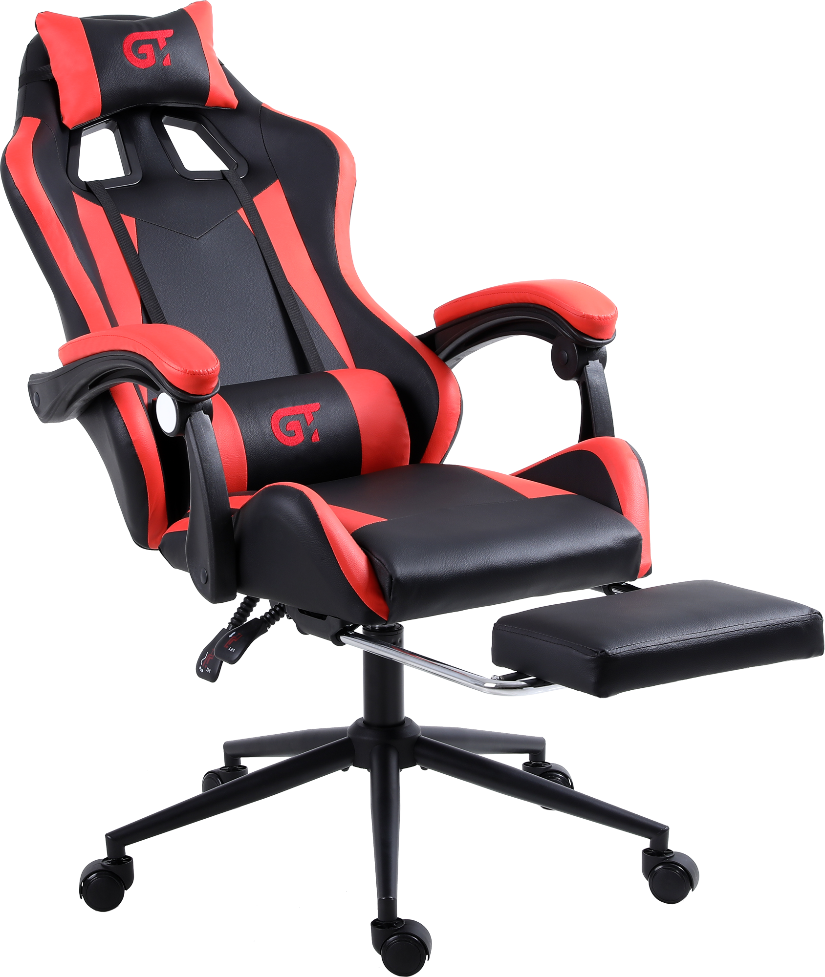 Кресло геймерское GT Racer X-2323 Black/Red - фото 4