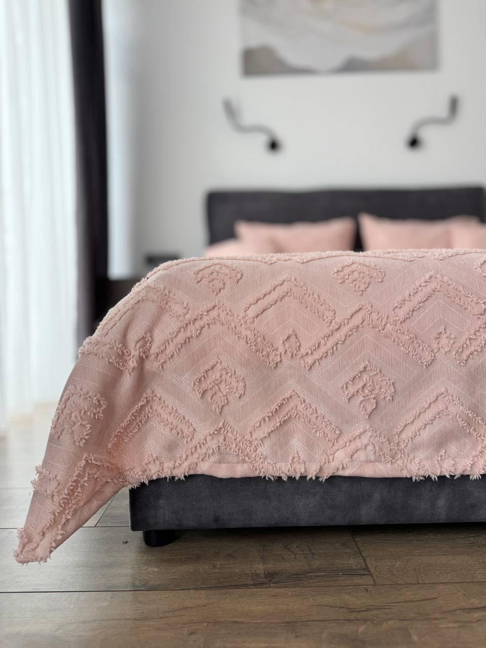 Покривало Бйорк 260x250 см Ніжно-рожевий (23743-12-260x250cm) - фото 7