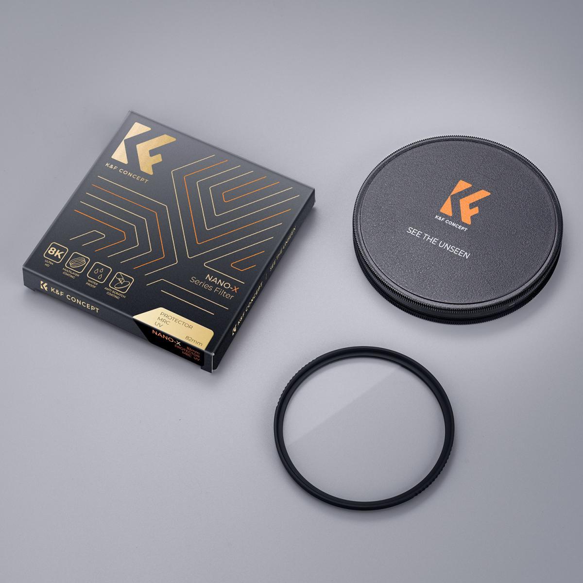 Светофильтр K&F Concept Super Hard MC UV Nano-X HD 28-слойное Nano покрытие оптическое стекло 49 мм - фото 3 Светофильтр K&F Concept Super Hard MC UV Nano-X HD 28-слойное Nano покрытие оптическое стекло 49 мм - фото 3