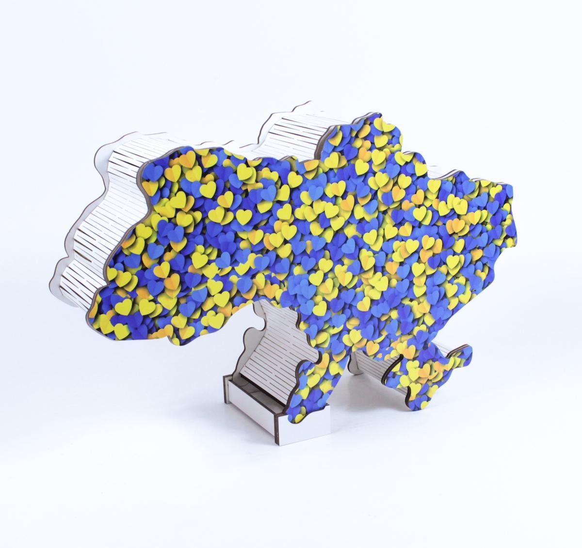 Коробочка Україна "Синьо-жовті серця" (4769)