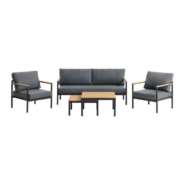 Комплект уличной мягкой мебели в стиле Loft с металлическим каркасом Серый (KS-1206)