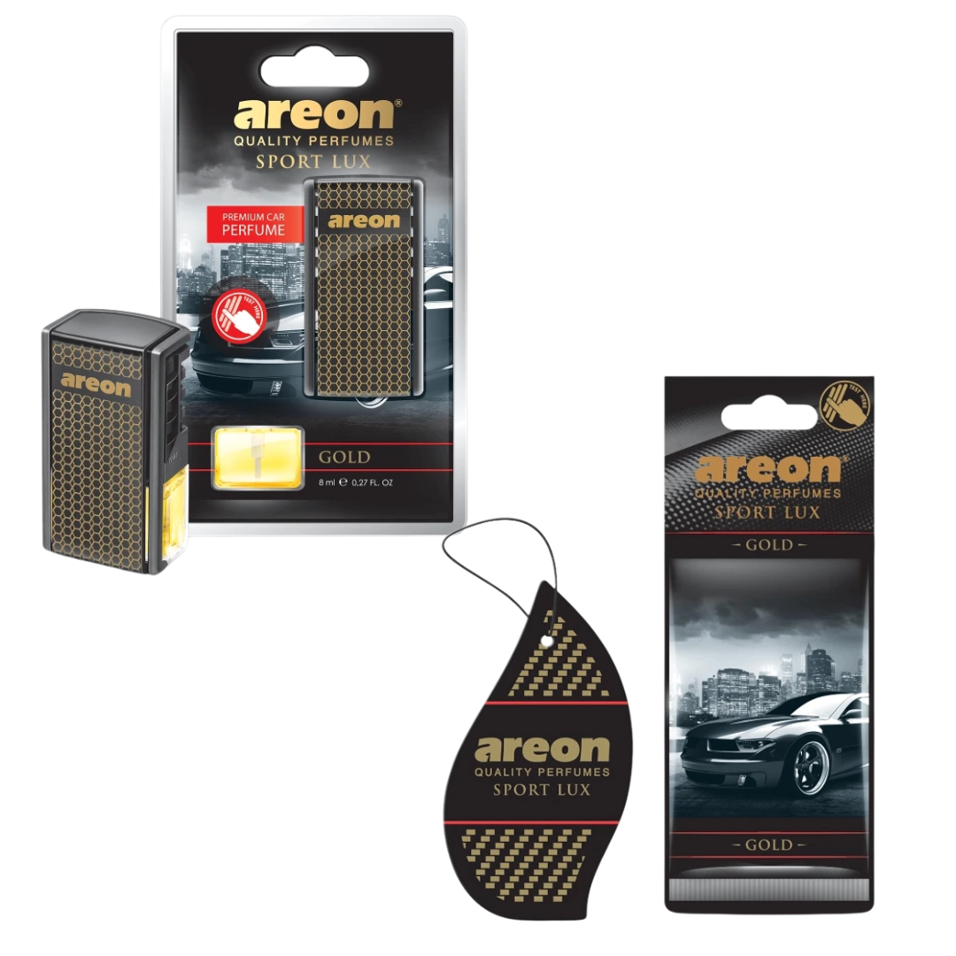 Набор автомобильных ароматизаторов Areon Sport Lux Gold (are-88)