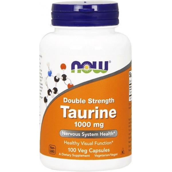 Аминокислота NOW Taurine 1000 мг 100 капсул