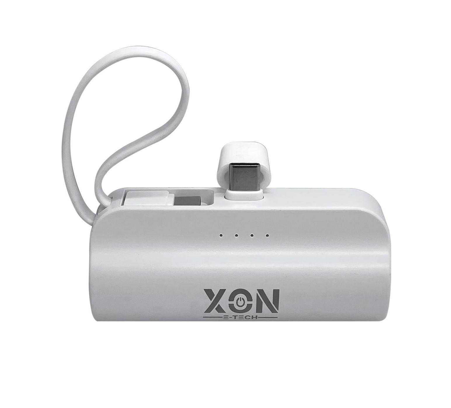 Повербанк XON PowerBank MiniCharge USB Type-C/USB Type-C 5000 mAh Белый (DC5CC 6747)
