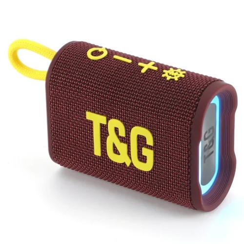 Колонка портативная Bluetooth TG396 RGB Maroon (2135321694)