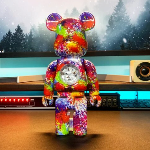 Ночник Bearbrick медведь для интерьера с колонкой Пожар - фото 5