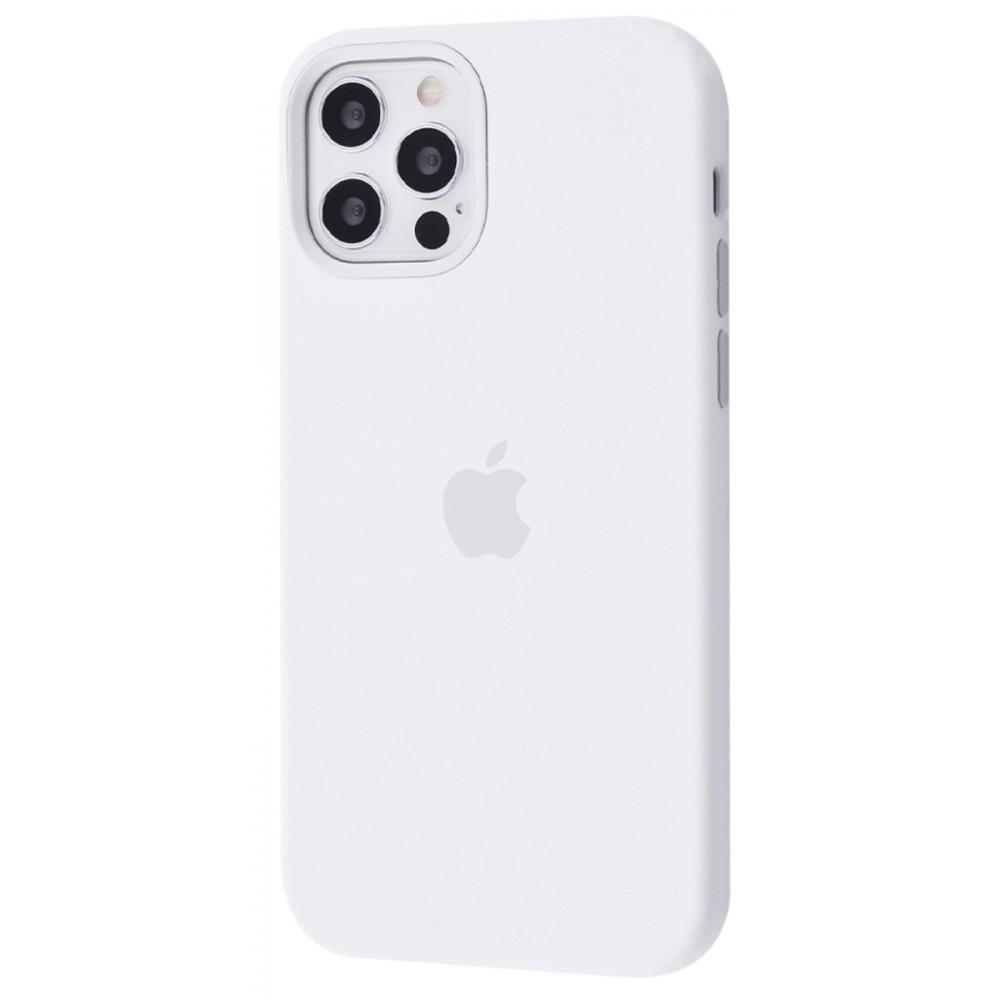 Чехол PRC Silicone Case with MagSafe для iPhone 12 Pro Max White