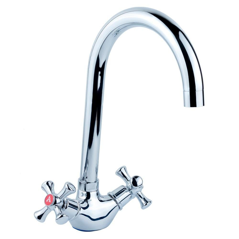 Змішувач для кухні AQUATICA PL-4B455C 9777130 двовентильний Хром (222521)