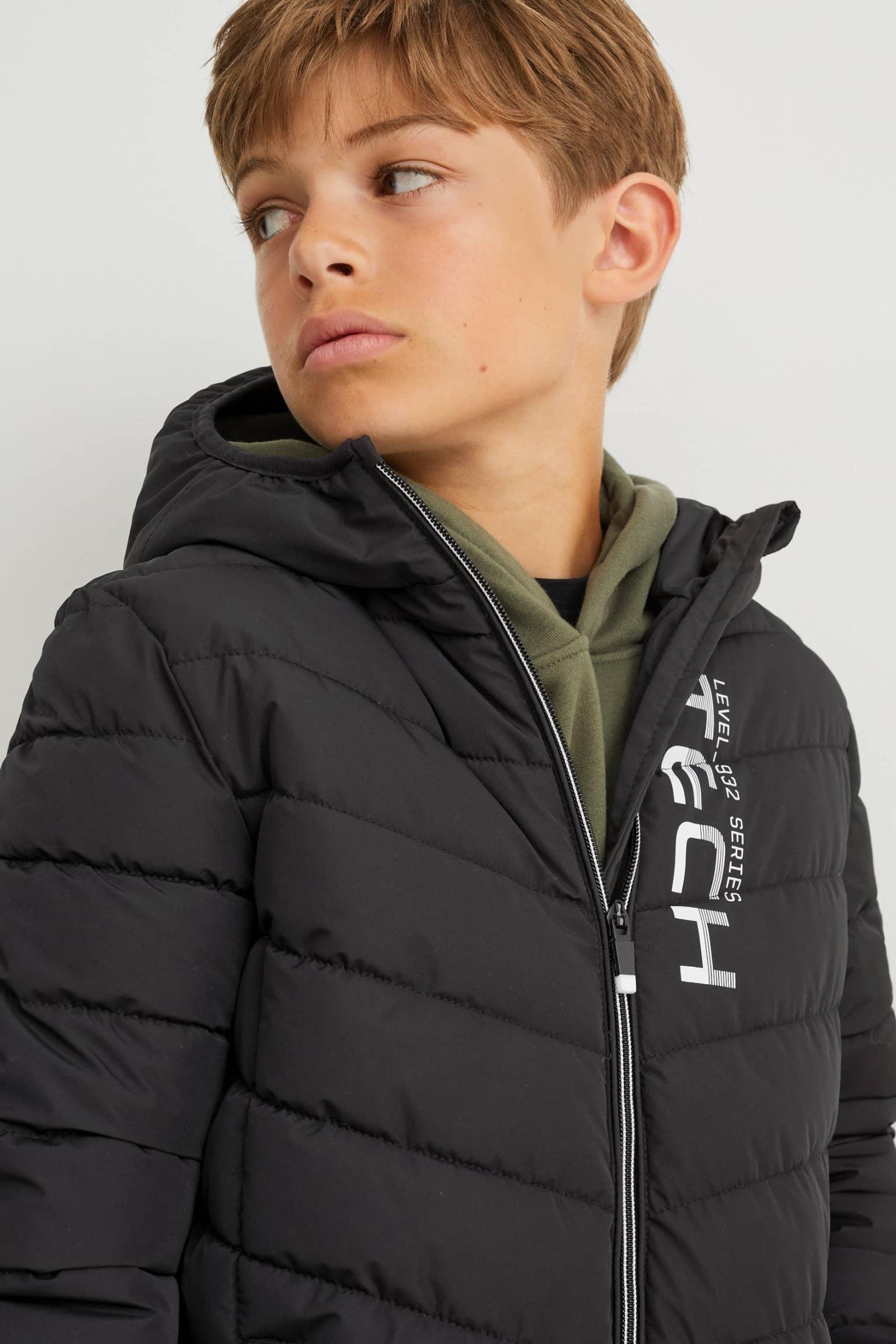 Демісезонна куртка для хлопчика C&A 164 розмір чорна 2200458 - фото 4 Демісезонна куртка для хлопчика C&A 164 розмір чорна 2200458 - фото 4