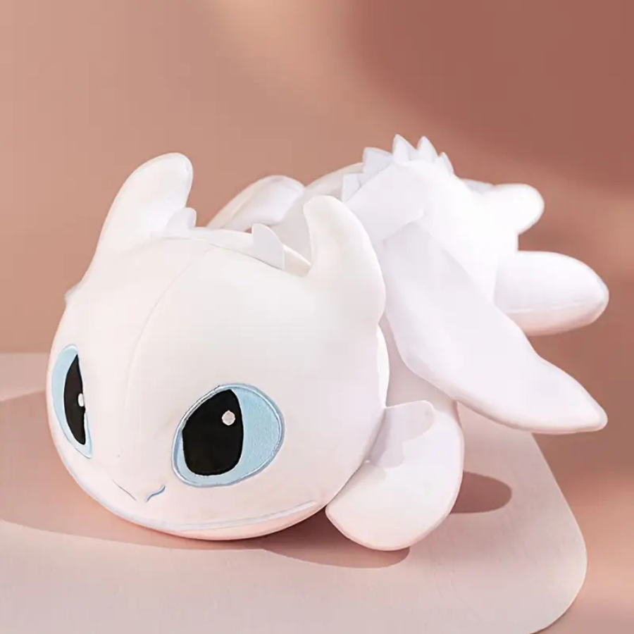 Мягкая игрушка Дракон дневная фурия Беззубик с мультфильма Как приручить дракона 40 см Белый (9099/40)