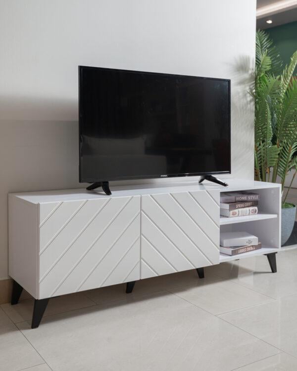 Тумба под телевизор ABETO 2 Белый глянец (ART2113) Тумба под телевизор ABETO 2 Белый глянец (ART2113)