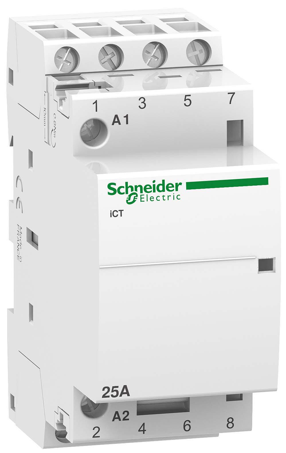 Контактор модульный Schneider Electric 25A 2НВ 230/240 В 50 Гц (A9C20732) Контактор модульный Schneider Electric 25A 2НВ 230/240 В 50 Гц (A9C20732)