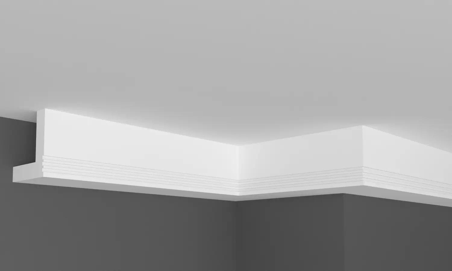 Карниз полиуретановый Grand Decor для LED освещения 53x53x2000 мм (P 952) - фото 2