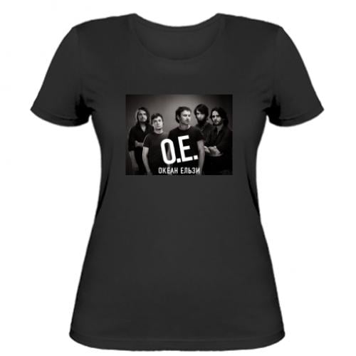 Футболка женская "Океан Ельзи" XL Черный (266652-2-38414-XL)