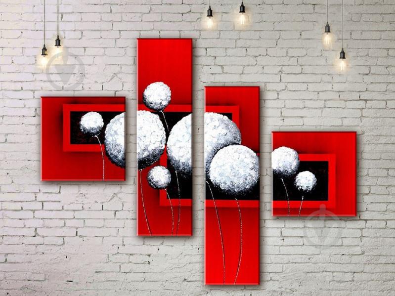 Модульная картина акрилом абстракция ArtStar MKM17_4_003 размер 85 х 110 см