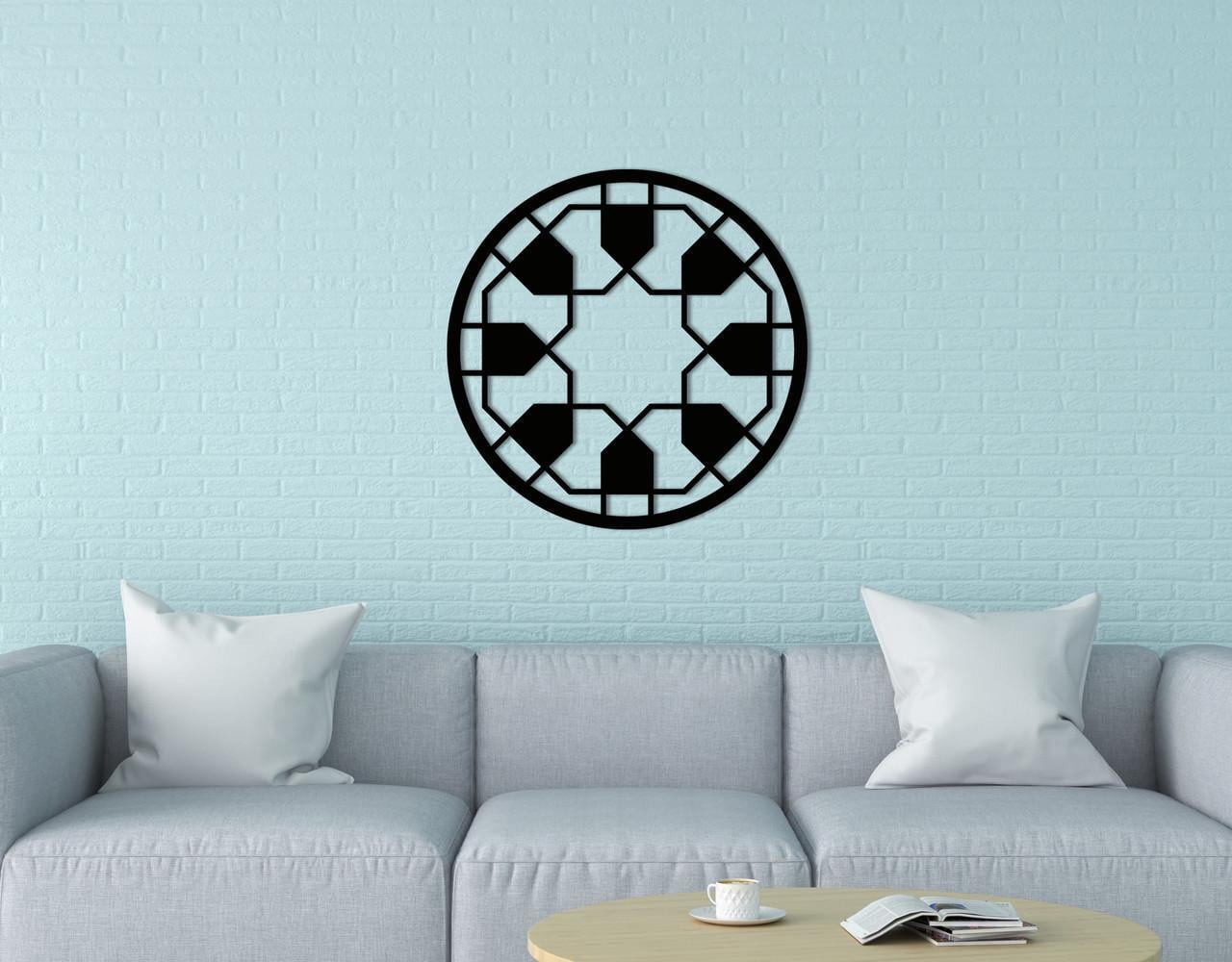 Декоративное панно на стену Upwood Decor Circle-056 45 60х60 см Black (1580516592)