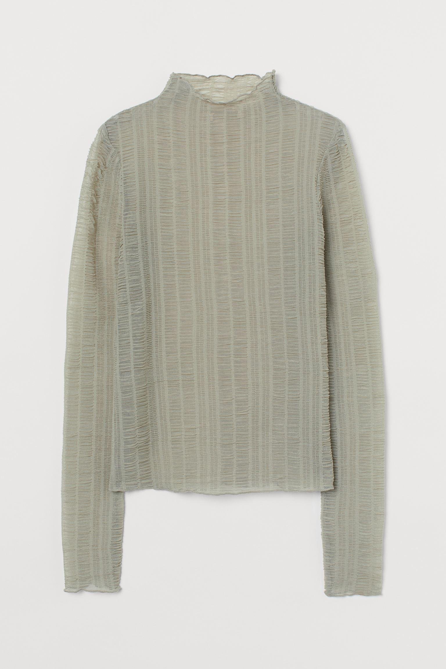 Блуза H&M M Бледно-зеленый (9079289172)