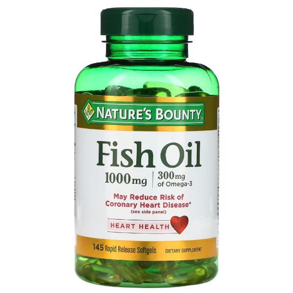 Омега 3 Nature's Bounty Fish Oil 1000 мг 145 капс. (000021676)