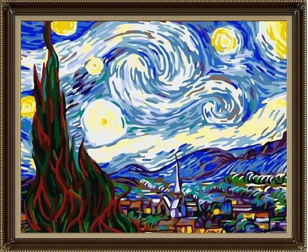Картина по номерам Идейка Звездная ночь 40x50 см (skl-КНО124)