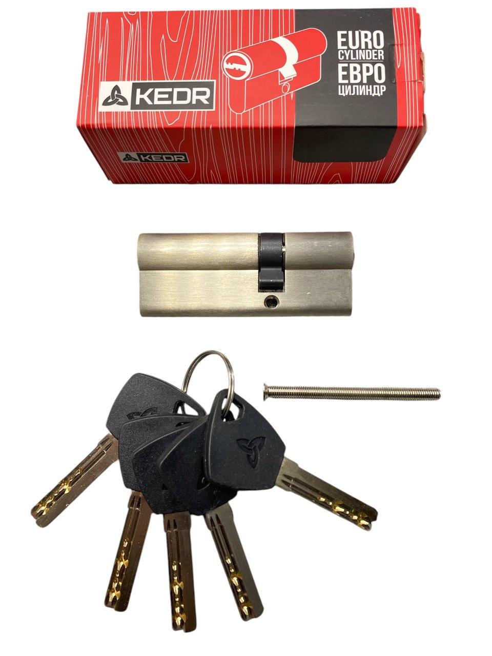 Цилиндр латунный Kedr BRASS M 80 ZN 50x30 brass key (ЗФ 6198)