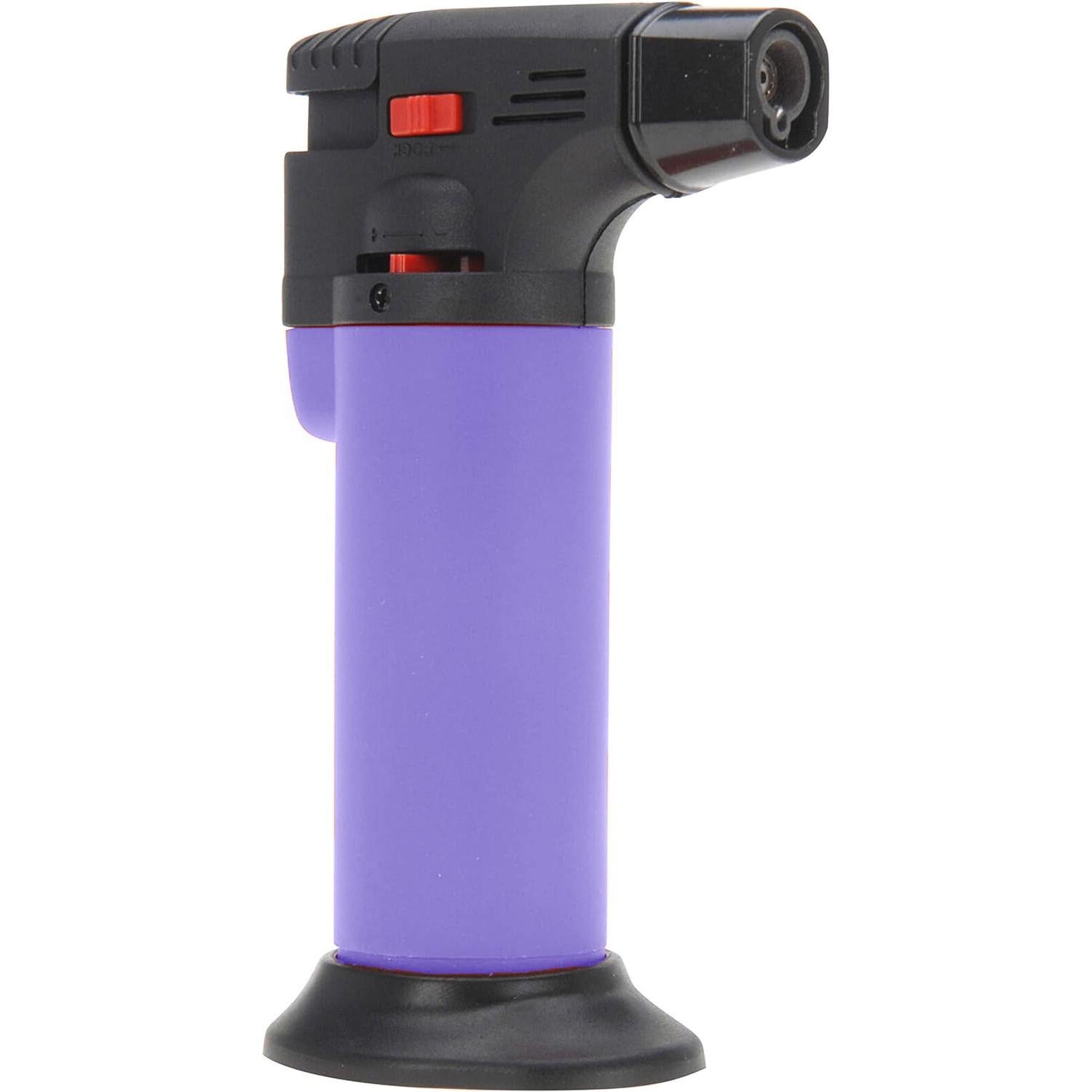 Кондитерская газовая горелка Blow Torch Jet Lighter для карамелизации и фламбировки блюд с пьезоподжигом Фиолетовый