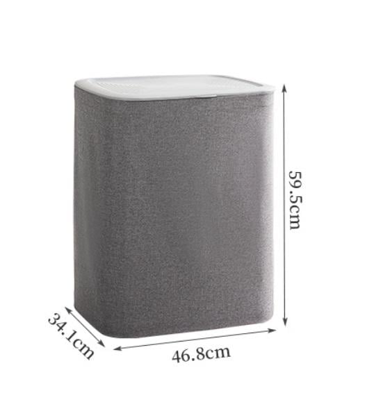 Kорзина для белья Lux HomePlus TOTA 50 л Cерый - фото 9