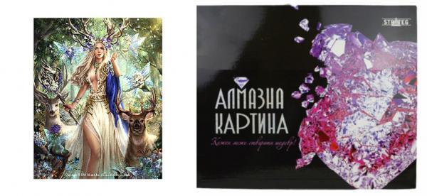 Алмазная картина Strateg Лесная королева 40х50 см (FA40057-mt)