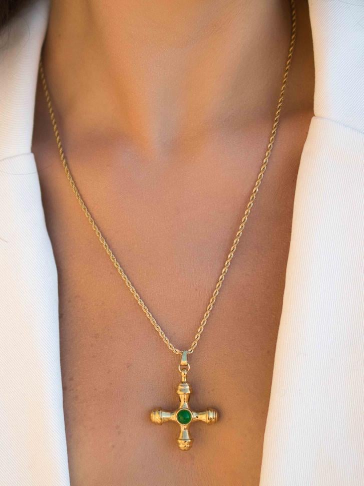 Ланцюг на шию з хрестиком (4802)