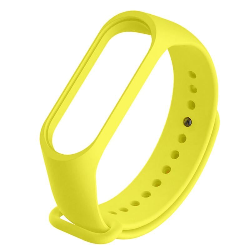 Ремешок силиконовый для Xiaomi Mi Band 3/4 Yellow (00000025252_51)