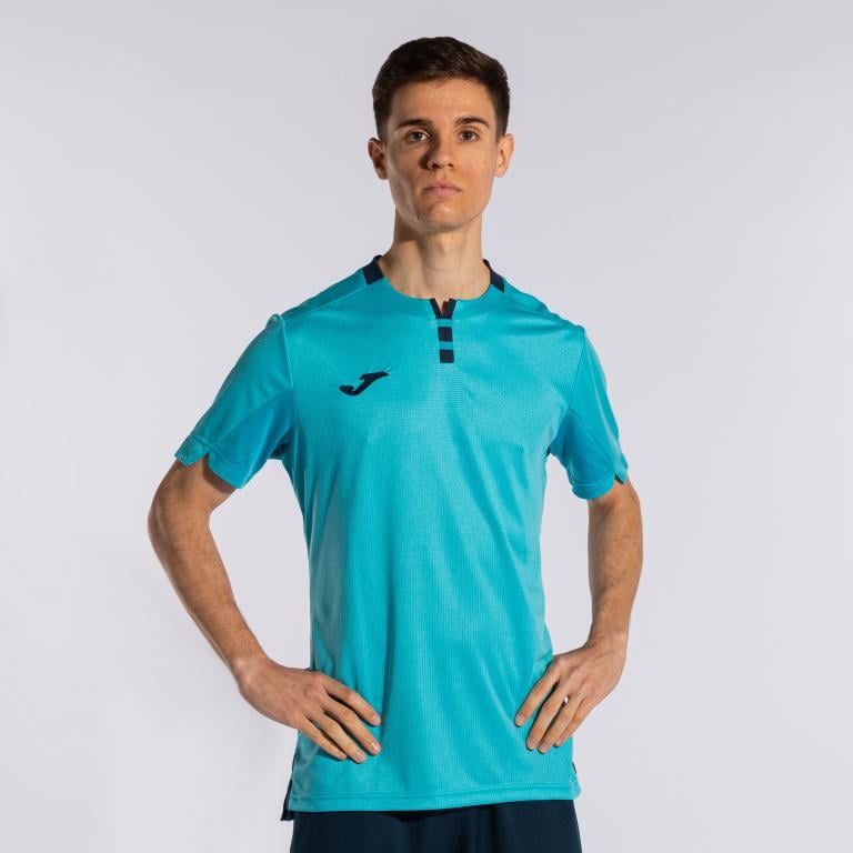 Футболка Joma 102766.013 Gold Iv Short Sleeve T-Shirt M Fluor Turquoise-Navy (8445456392026)