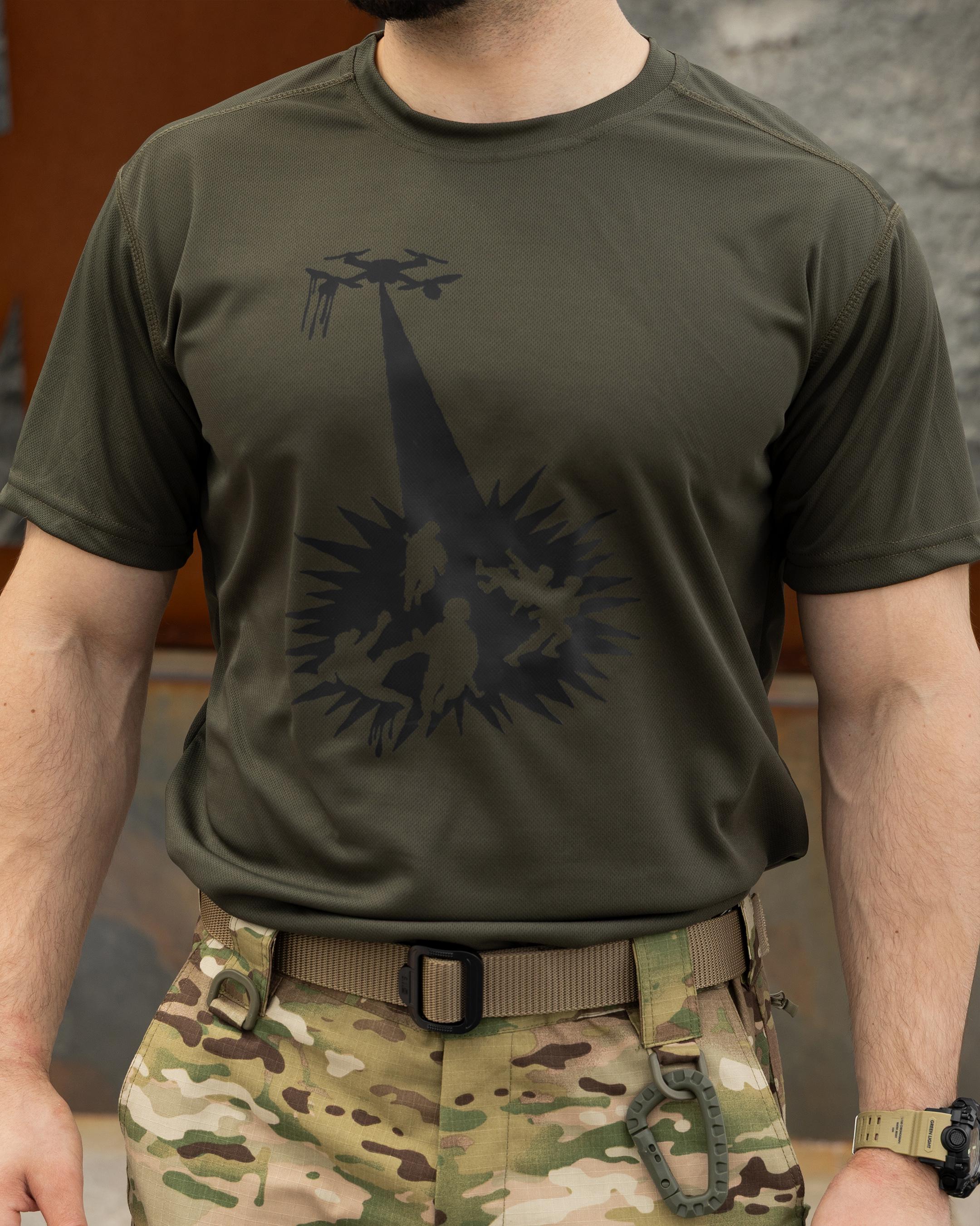 Футболка COOPERR Глаз неба 2 S CoolMax Олива (FYT-15.3.S)