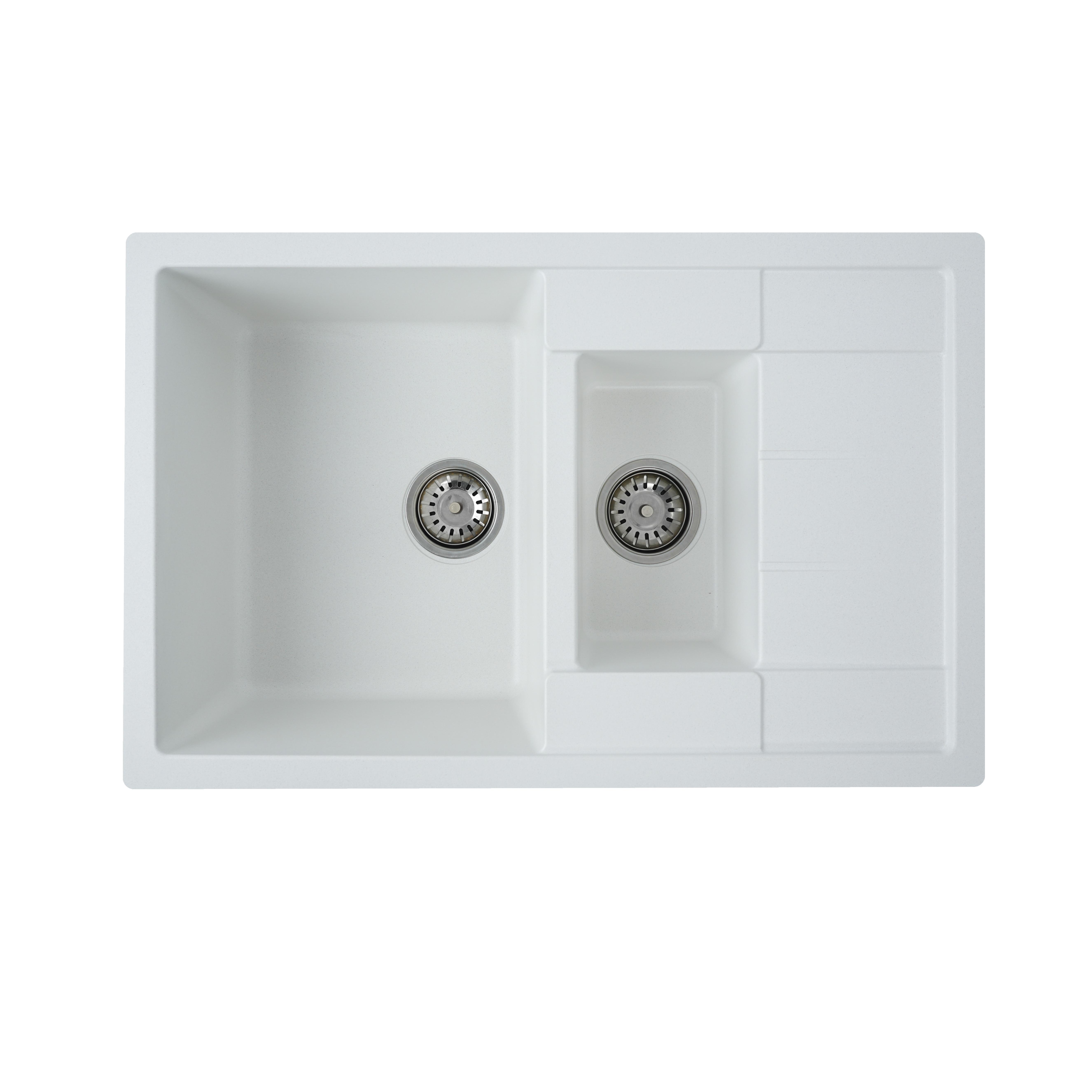 Мойка для кухни Platinum 7850W Toskana гранит матовый Белоснежный