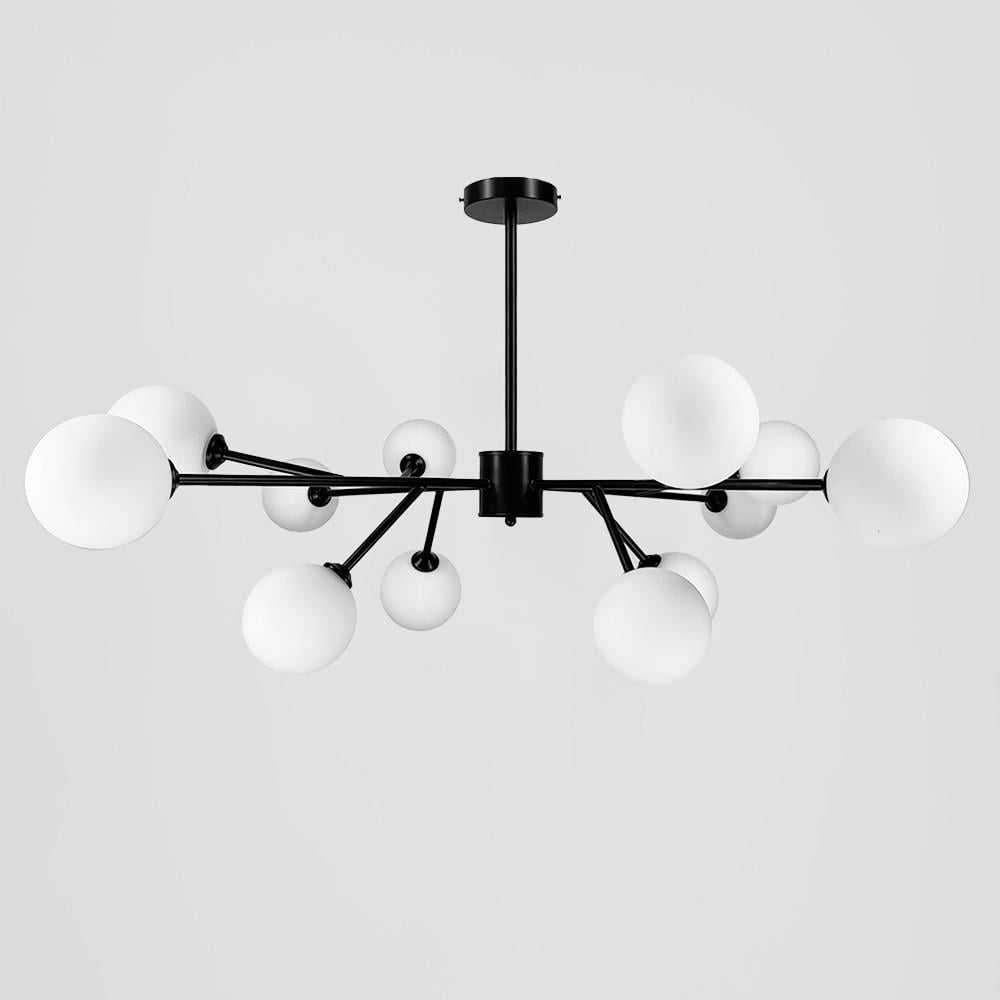 Люстра стельова Grand Bunch на 12 плафонів Ø 110 см Чорний (AOC 20/12 BK) - фото 1 Люстра стельова Grand Bunch на 12 плафонів Ø 110 см Чорний (AOC 20/12 BK) - фото 1